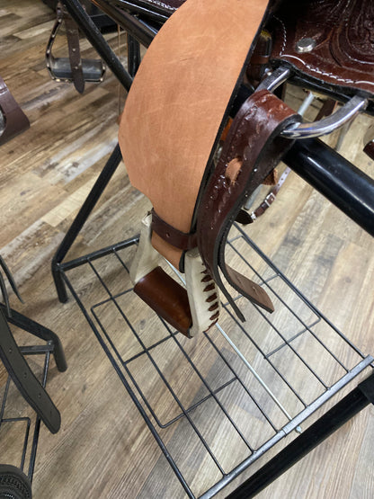 NEW 8” DOUBLE T SADDLERY Youth Show Saddle 0135