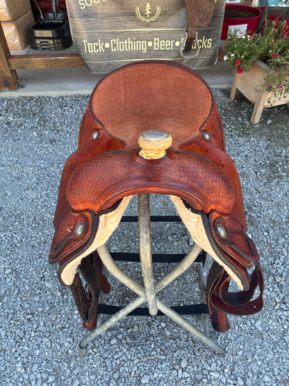 USED Original Billy Cook Maker 15”Western Saddle Stamped 8711