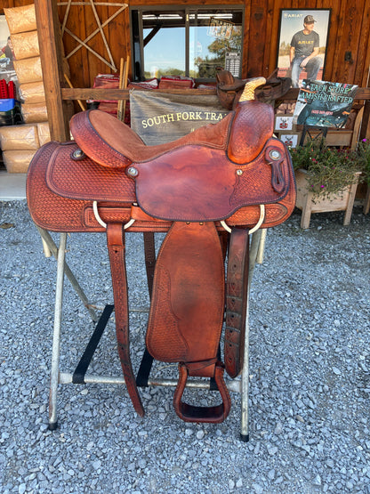 USED Original Billy Cook Maker 15”Western Saddle Stamped 8711