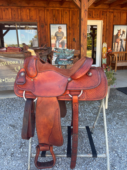 USED Original Billy Cook Maker 15”Western Saddle Stamped 8711
