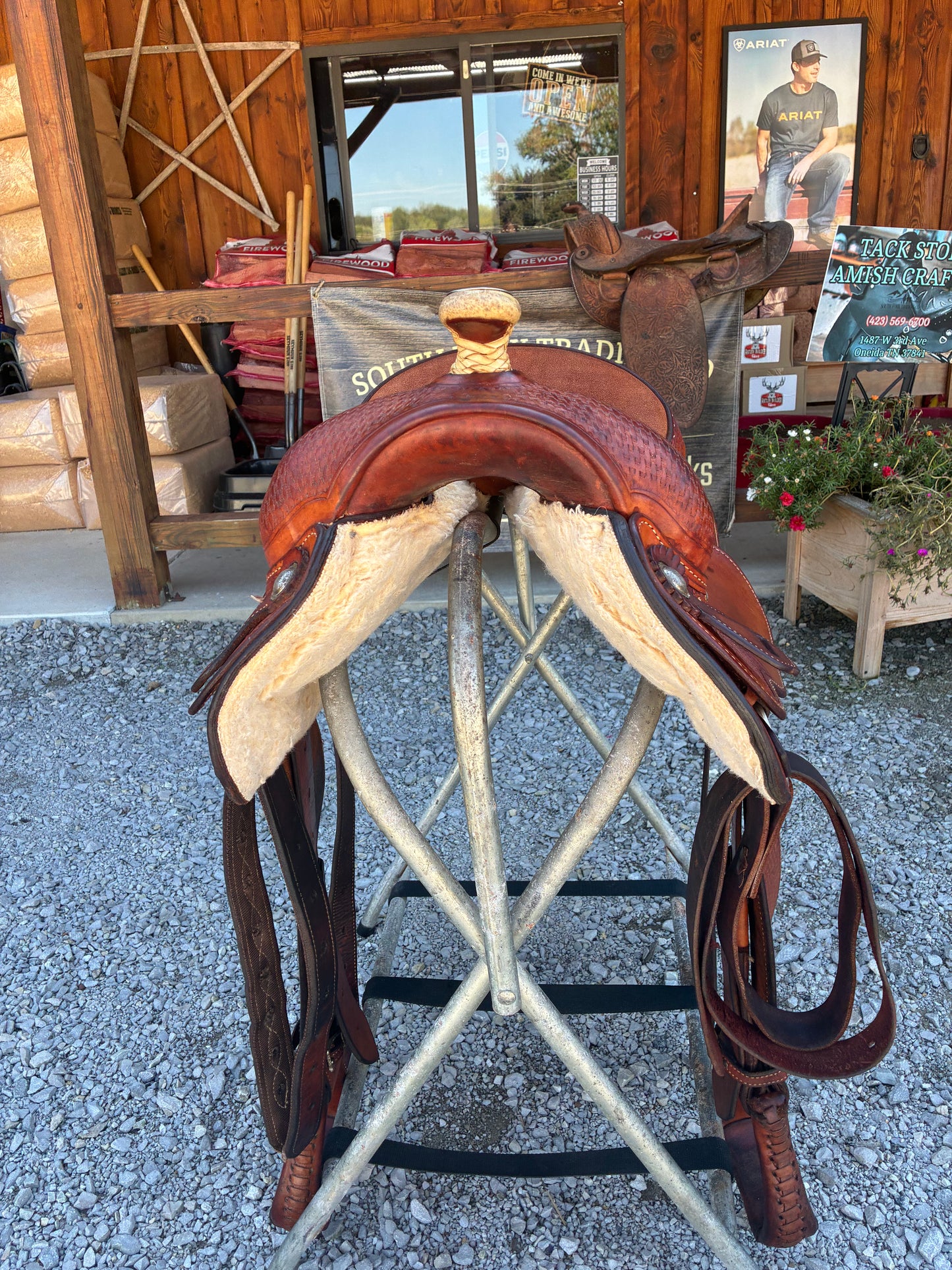 USED Original Billy Cook Maker 15”Western Saddle Stamped 8711