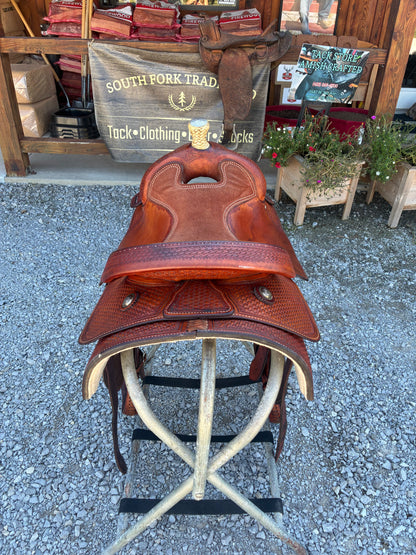 USED Original Billy Cook Maker 15”Western Saddle Stamped 8711