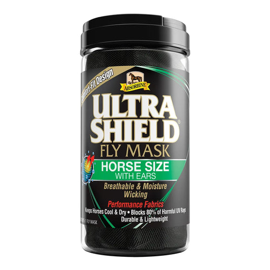 Ultra Shield Fly Mask with Ears by Absorbine