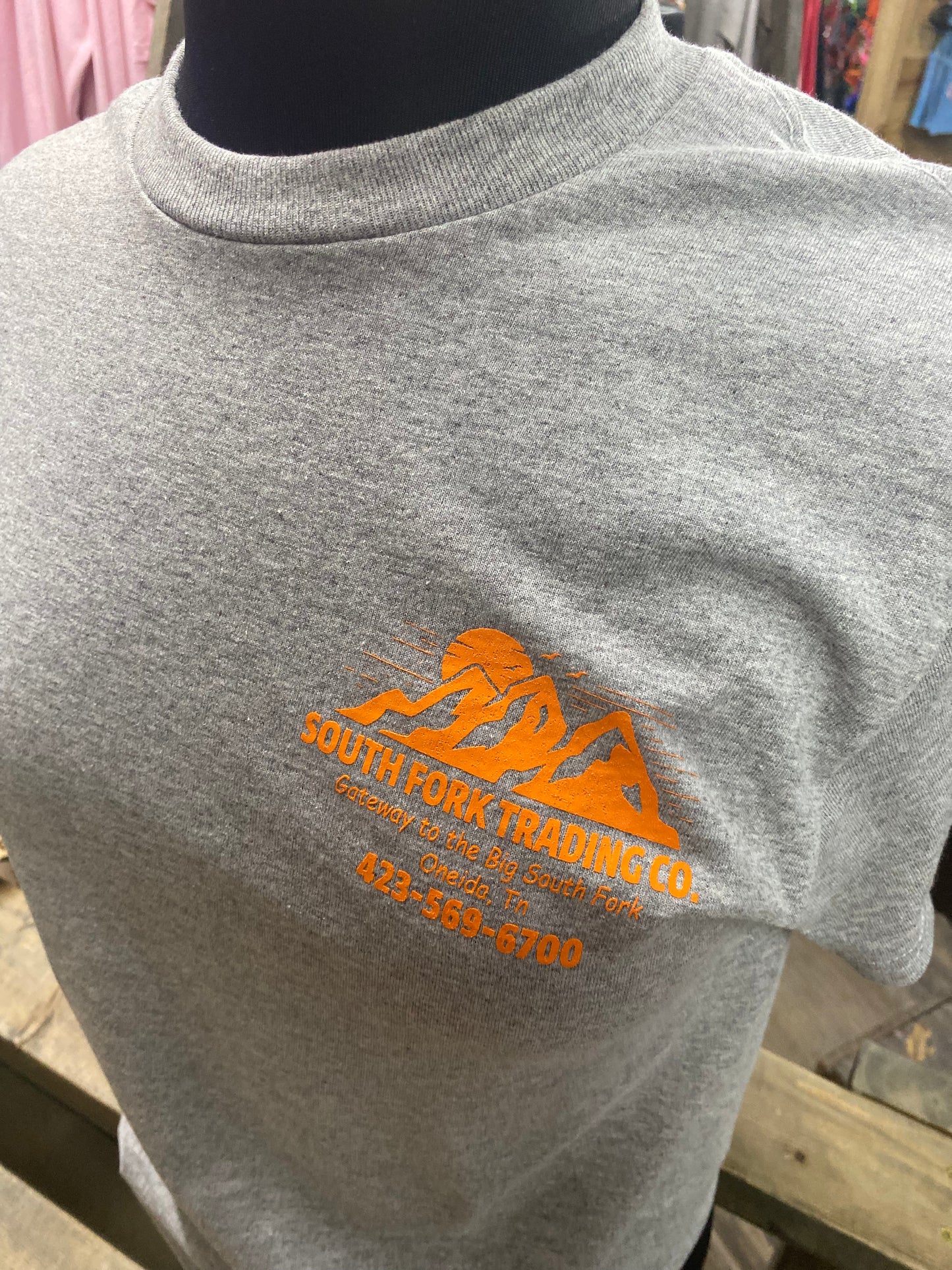 NEW Gray & Orange South Fork Trading Co - Adult Unisex Tee