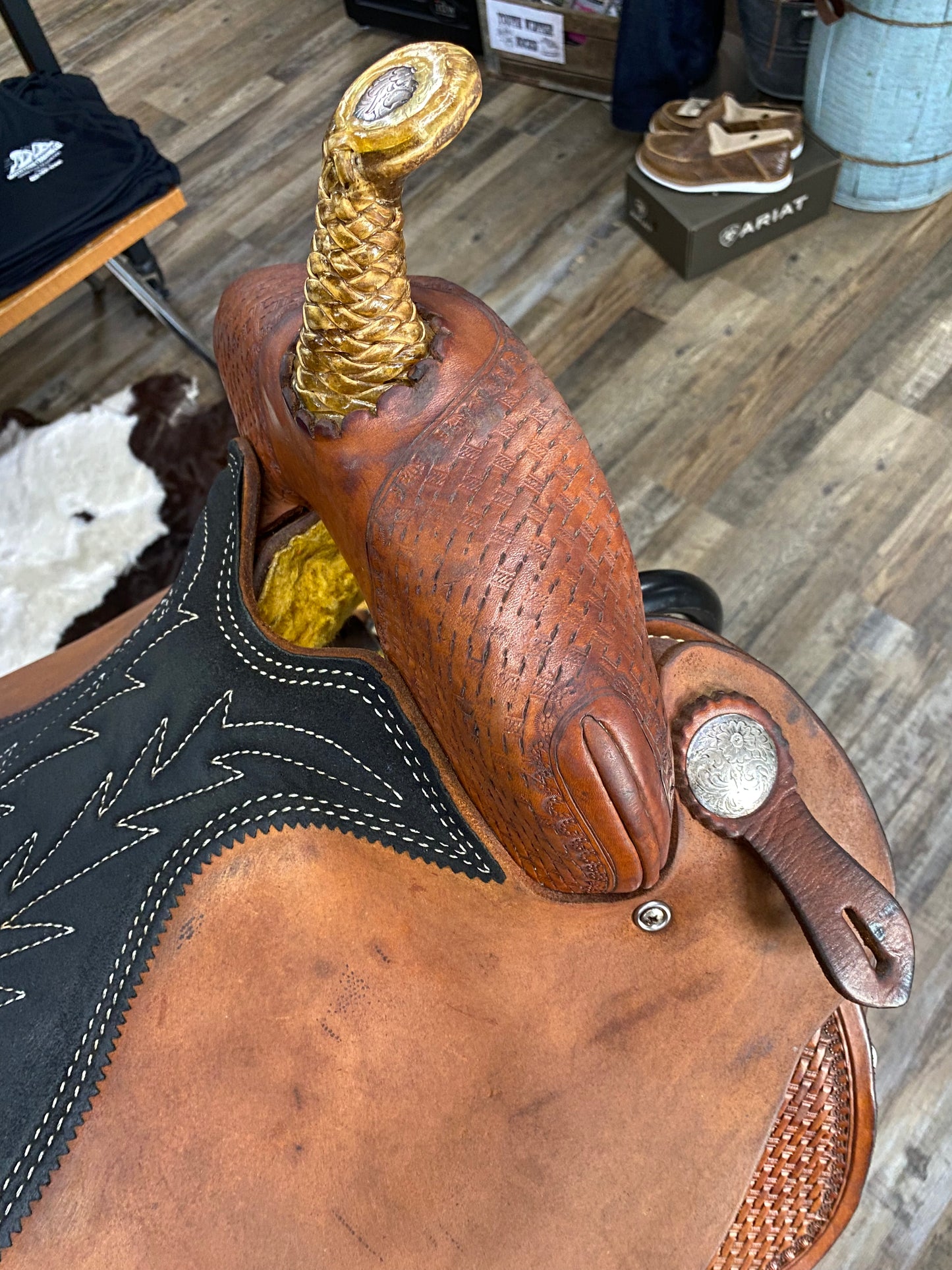 Used Circle M 16” Barrel Saddle