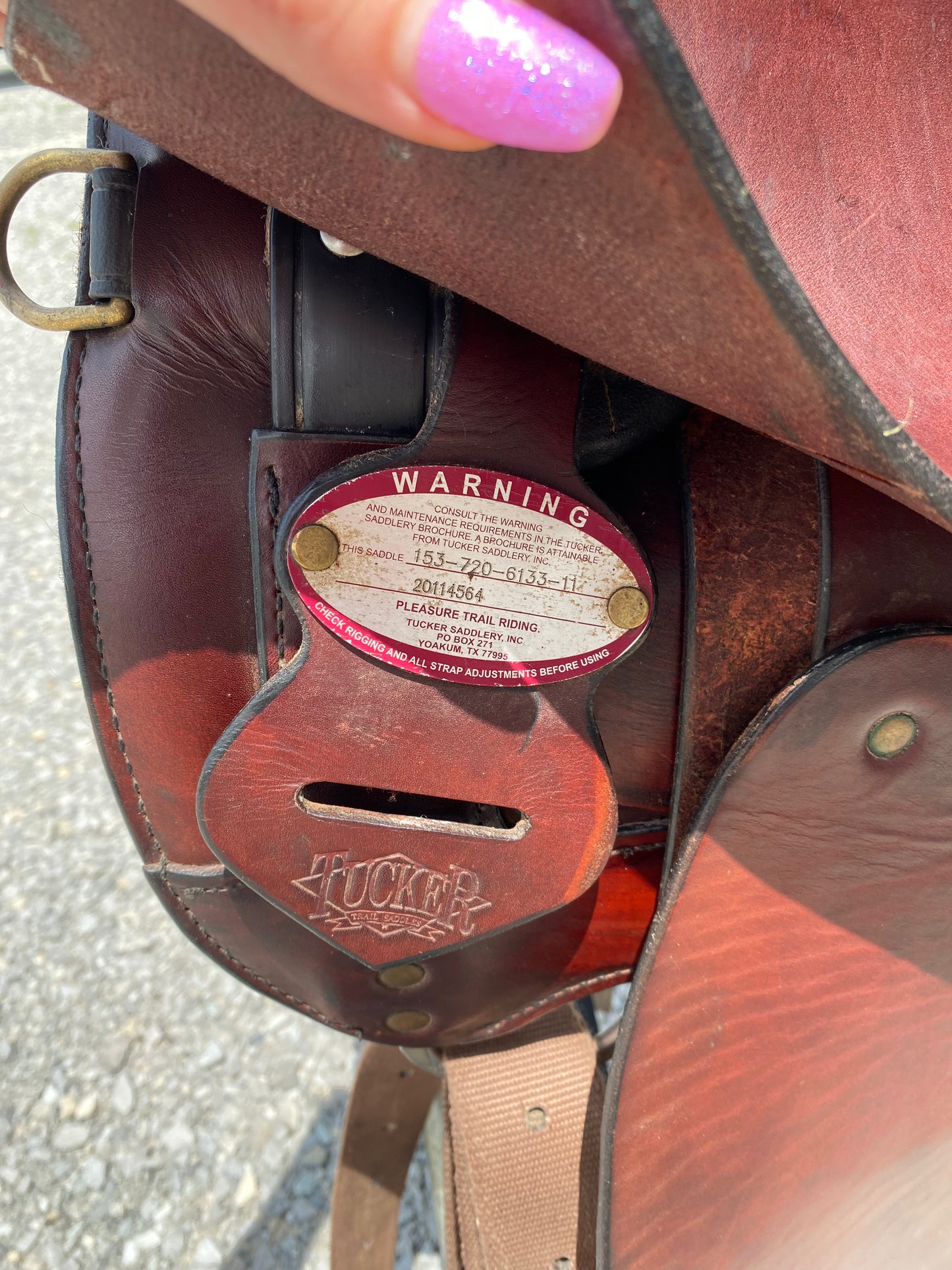 Lightly Used Tucker Heritage Endurance Trail Saddle 17.5”