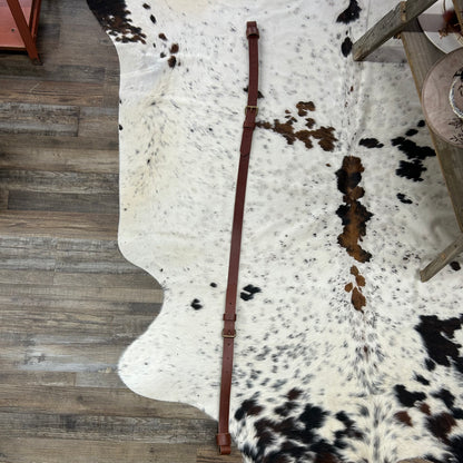 Schwartz Leather Regular Back Cinch - Brown w/ Brass Hardware