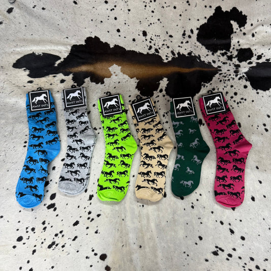 Ladies Horse Socks (Assorted Colors) by AWST INT’L