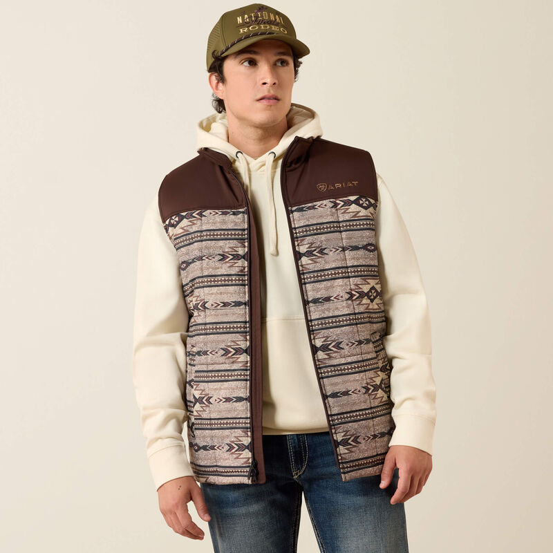 Ariat® Mens Crius Insulated Vest Concealed Carry TONAL SOUTHWEST|SILVER MINK HEATHER