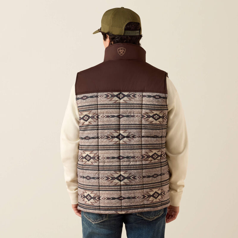 Ariat® Mens Crius Insulated Vest Concealed Carry TONAL SOUTHWEST|SILVER MINK HEATHER