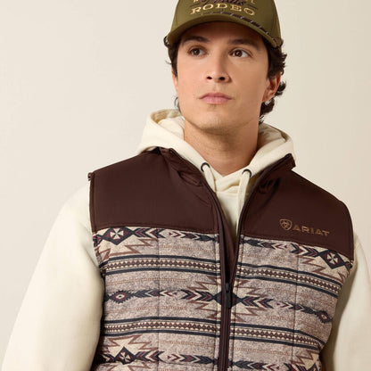 Ariat® Mens Crius Insulated Vest Concealed Carry TONAL SOUTHWEST|SILVER MINK HEATHER