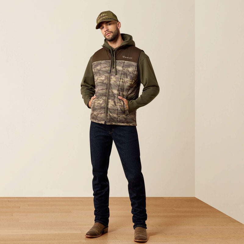 Ariat® Mens Crius Insulated Vest Concealed WREN CAMO SERAPE