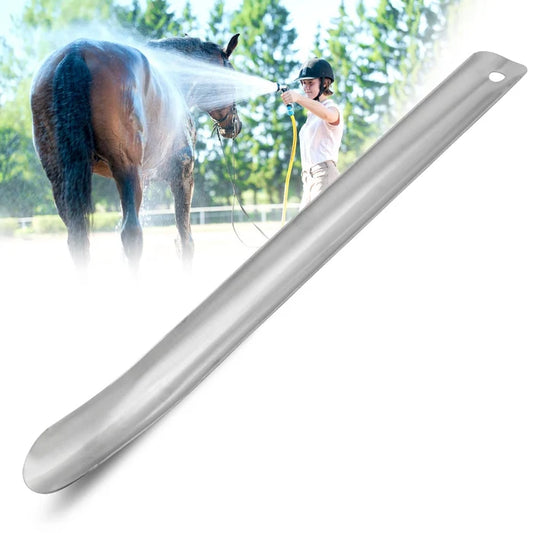 Aluminum Contoured Sweat Scraper For Horses
