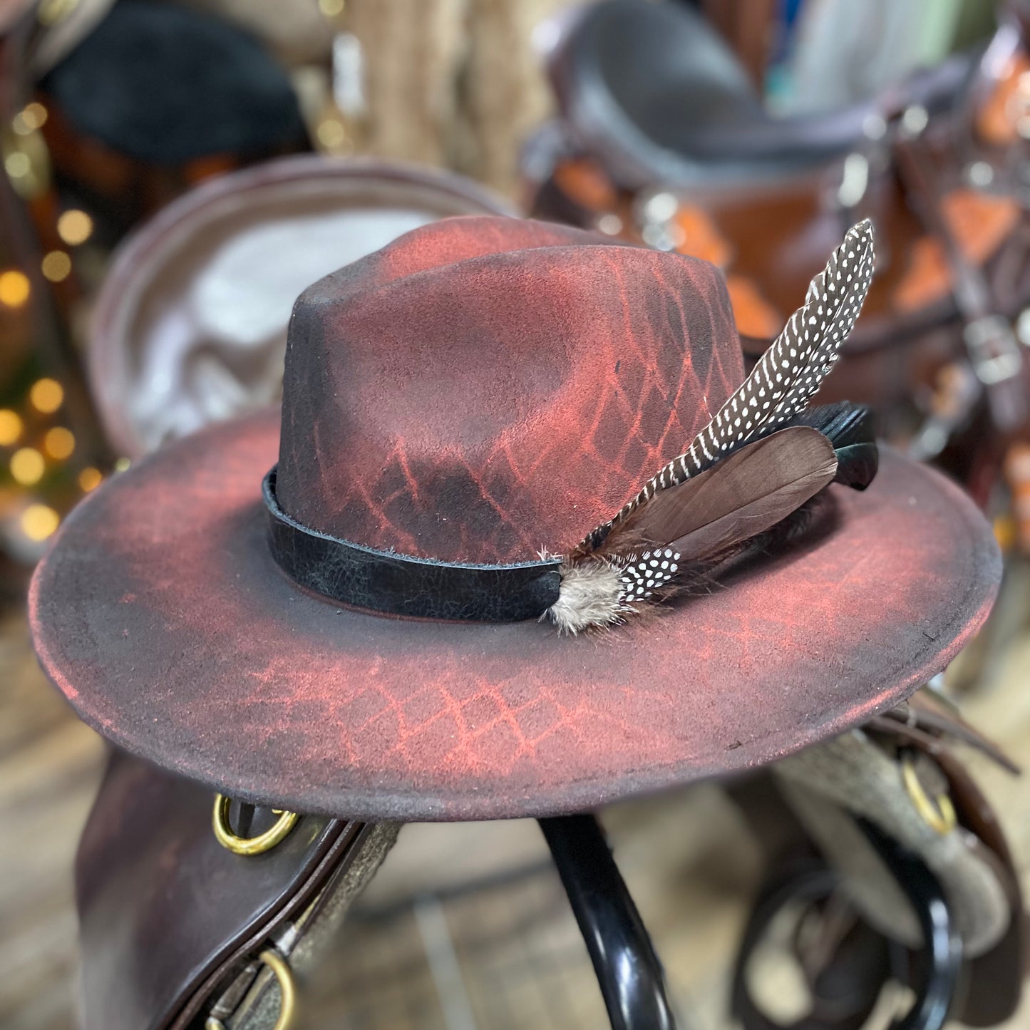 Let it Burn Fedora Hat Byrdie Mae’s Creation Cowboy Hat