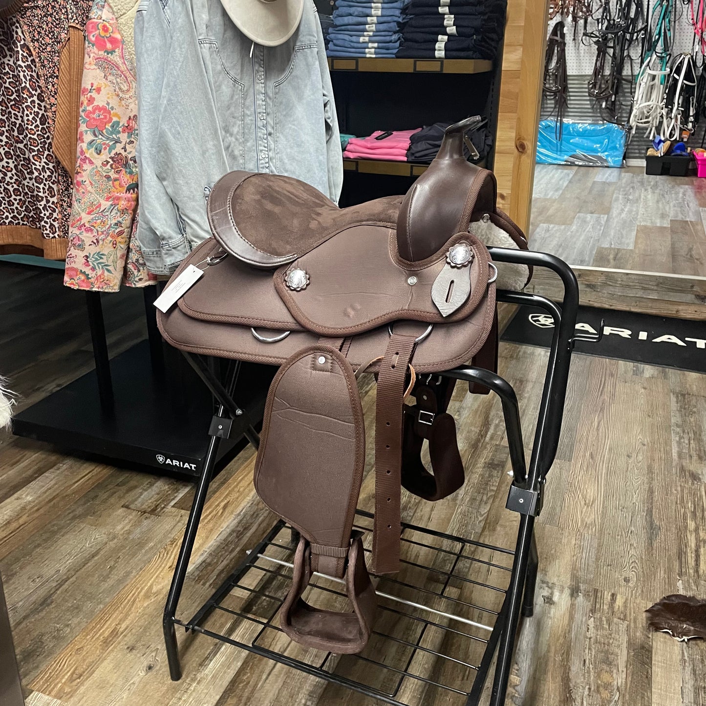 NEW 12” Synthetic Brown Youth Saddle
