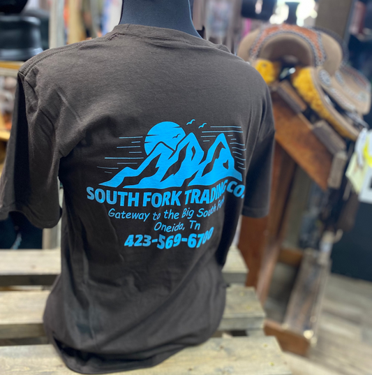 NEW Brown & Turquoise South Fork Trading Co - Adult Unisex Tee