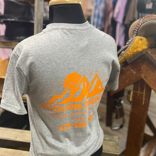 NEW Gray & Orange South Fork Trading Co - Adult Unisex Tee