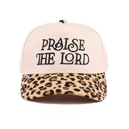 Praise The Lord Two Tone Cotton Hat: LEOPARD