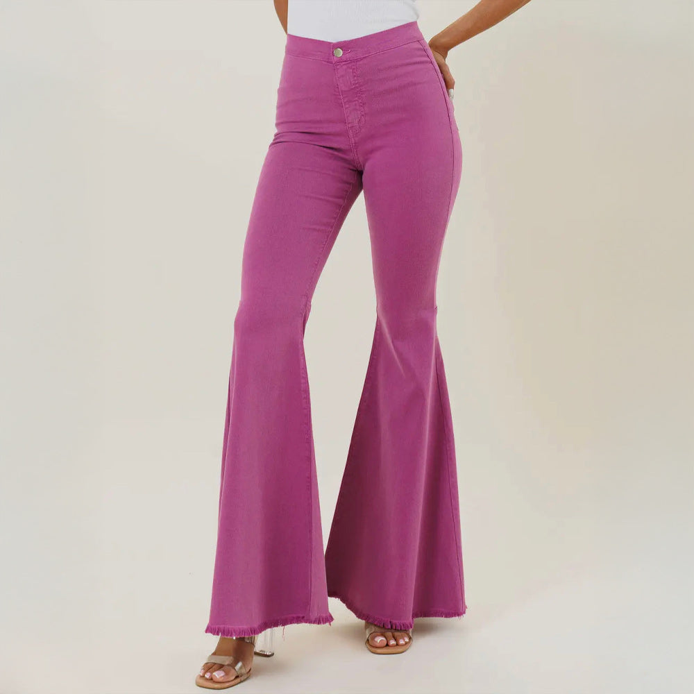 Purple Cosmic Flares Pants