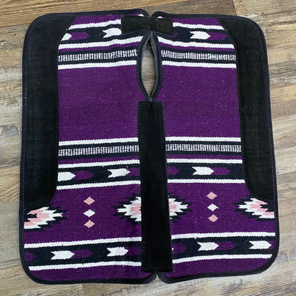 Purple Aztec Showman 32 X 32 Acrylic Top Saddle Felt Pad