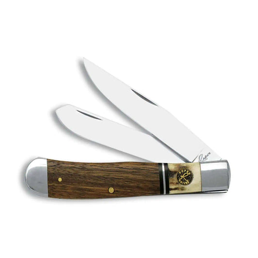Roper Trapper Laredo Genuine Stag/Wood Knives by American Buffalo Knife & Tool Co