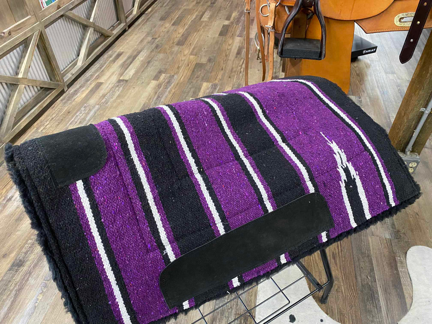 Rugged Ride Western Purple 32" Saddle Blanket Pad