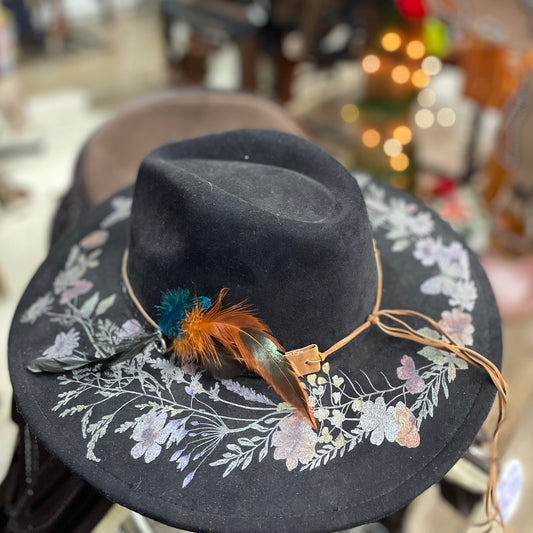 Shane Floral Fedora Hat Byrdie Mae’s Creation