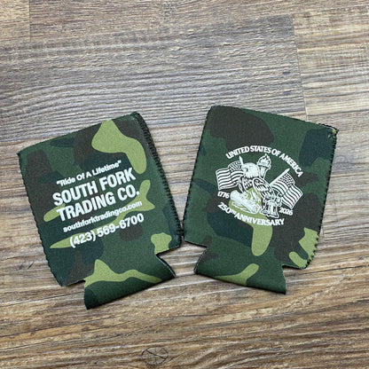 South Fork Trading Co 250th Anniversary Camo Foam Can Koozies 