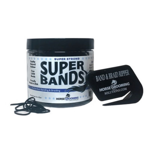 Super Bands Black, Horse Grooming Solutions, 0.25 Lbs