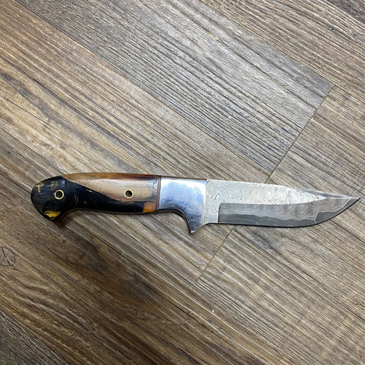 The Premium Grade Black & Gold Hand Crafted Damascus Knife