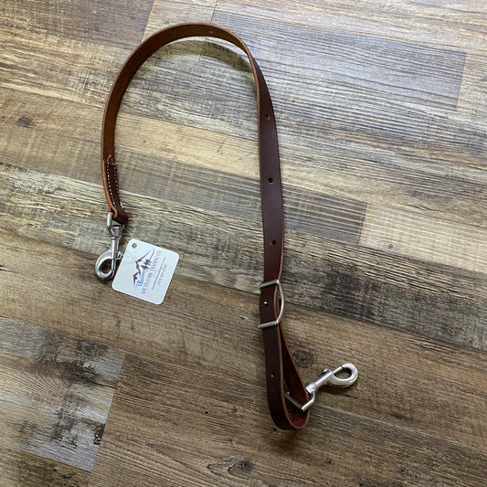 Tie Down Brown Leather Amish Crafted 1/2 inch Thick & Stainless Steel