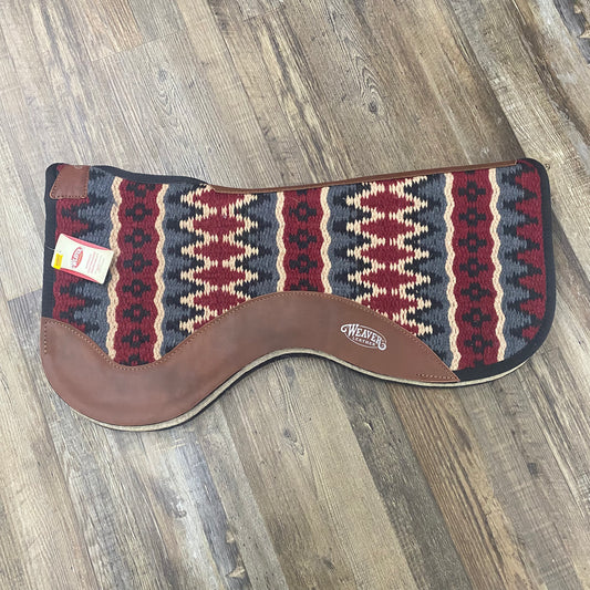 WEAVER Close Contact Contoured WOOL PAD in Red Charcoal 31x 32”