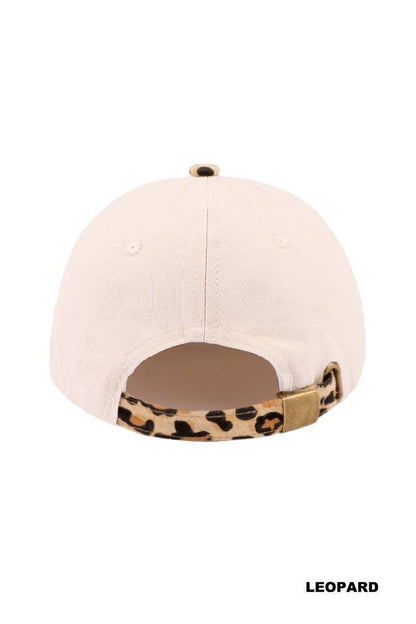 Praise The Lord Two Tone Cotton Hat: LEOPARD