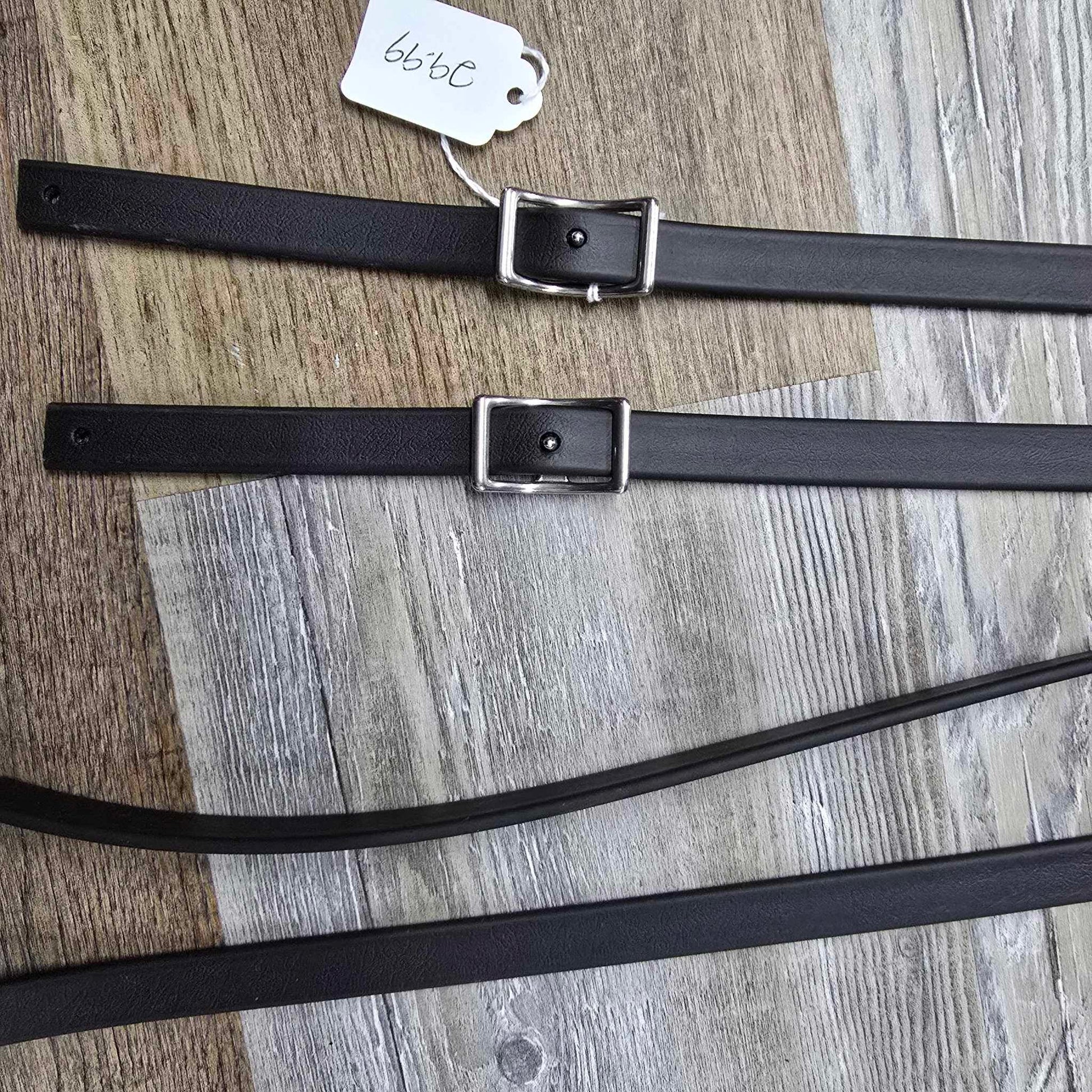 Amish Crafted Biothane Split Reins - Black