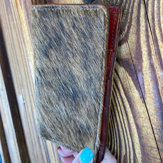 Amish Made Leather Hair On Cowhide Wallet