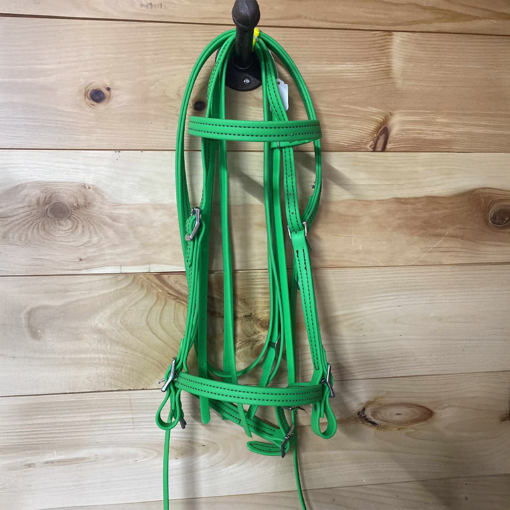 Biothane Bridle & Breast Strap Combo Green