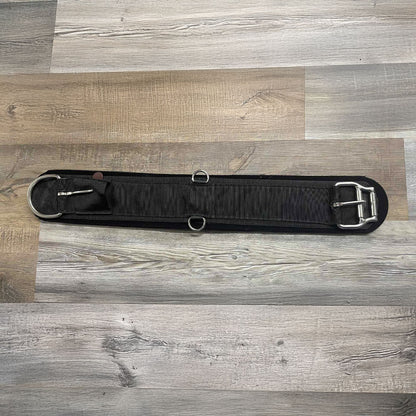 AMISH CRAFTED Black Felt Lined Western GIRTH Cinch w/ Roller Buckle