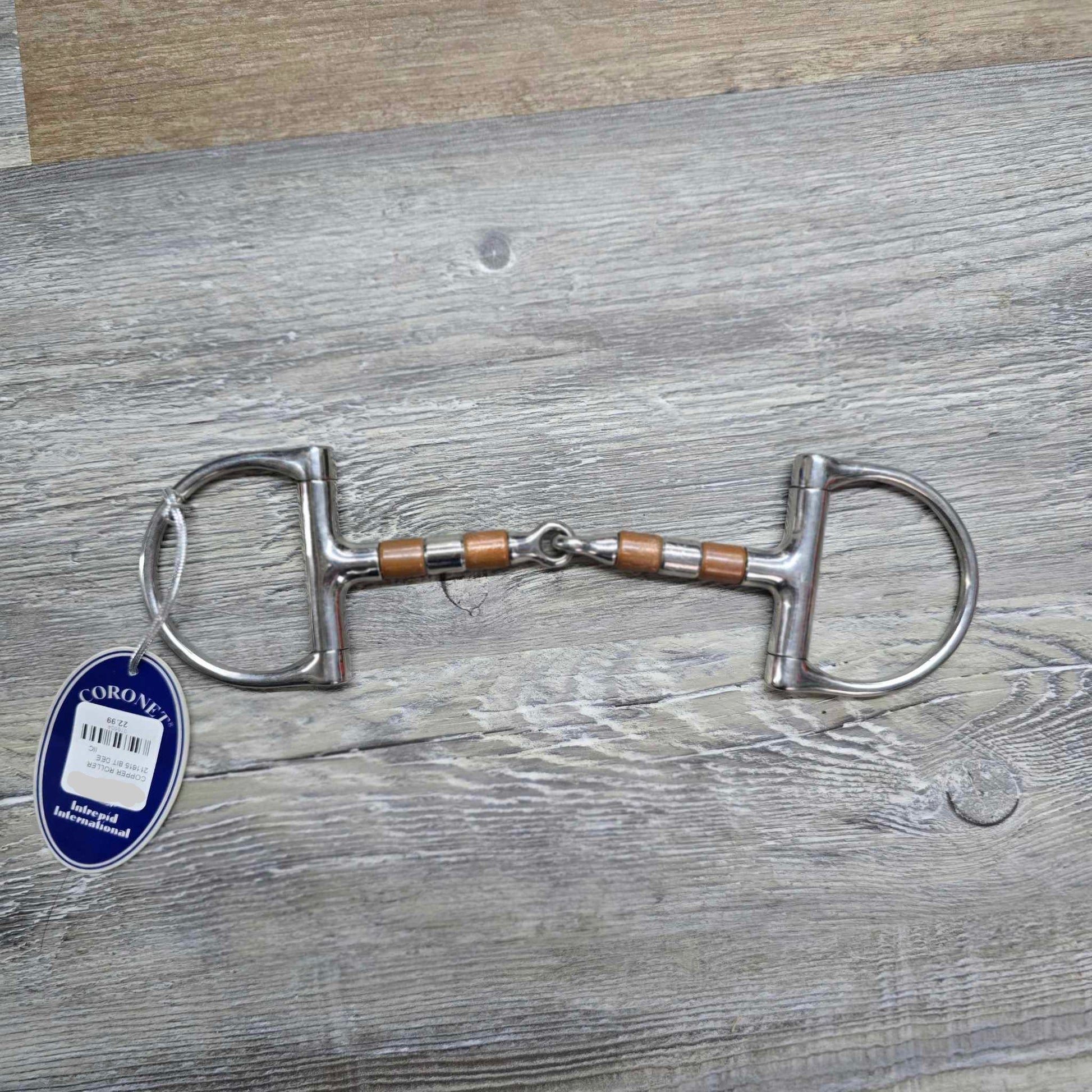 Coronet Copper Roller 5" Dee Ring Snaffle Bit