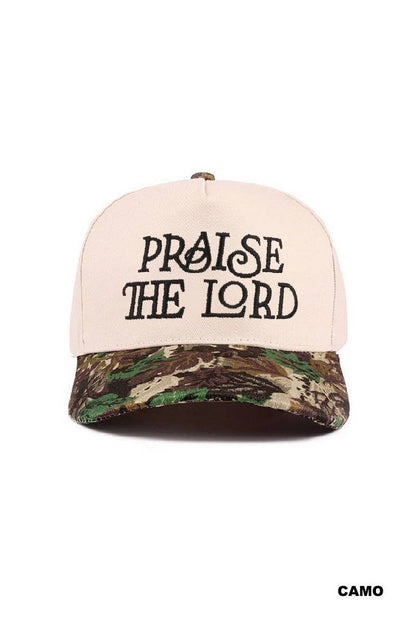 Praise The Lord Two Tone Cotton Hat: LEOPARD