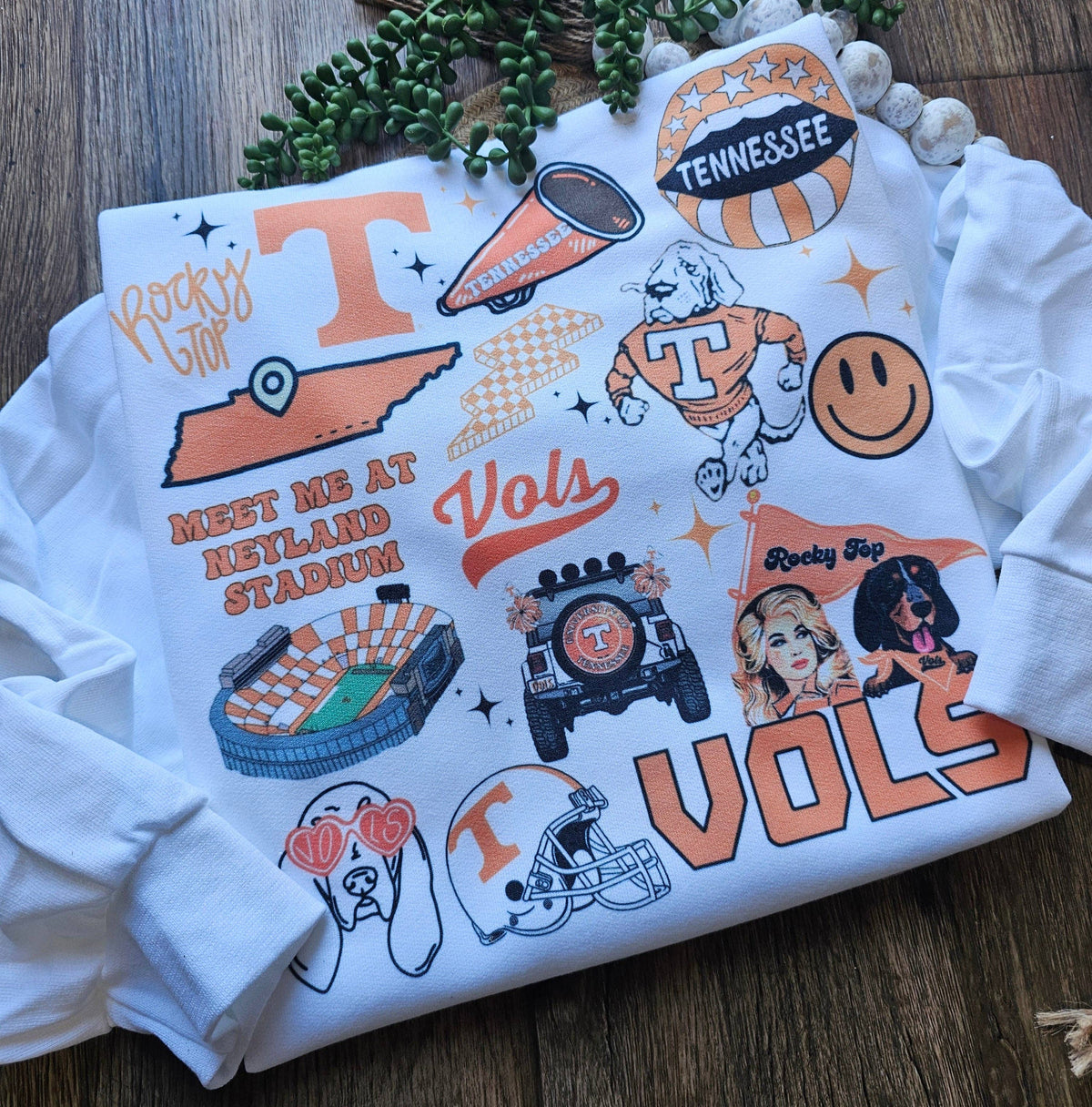 VOLS Tennessee Crew Neck Collage
