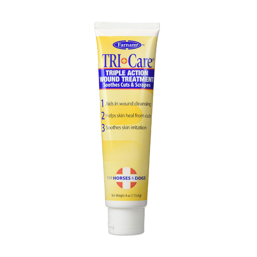 Farnam TRI-Care Triple Action Wound Treatment For Horses & Dogs 4oz