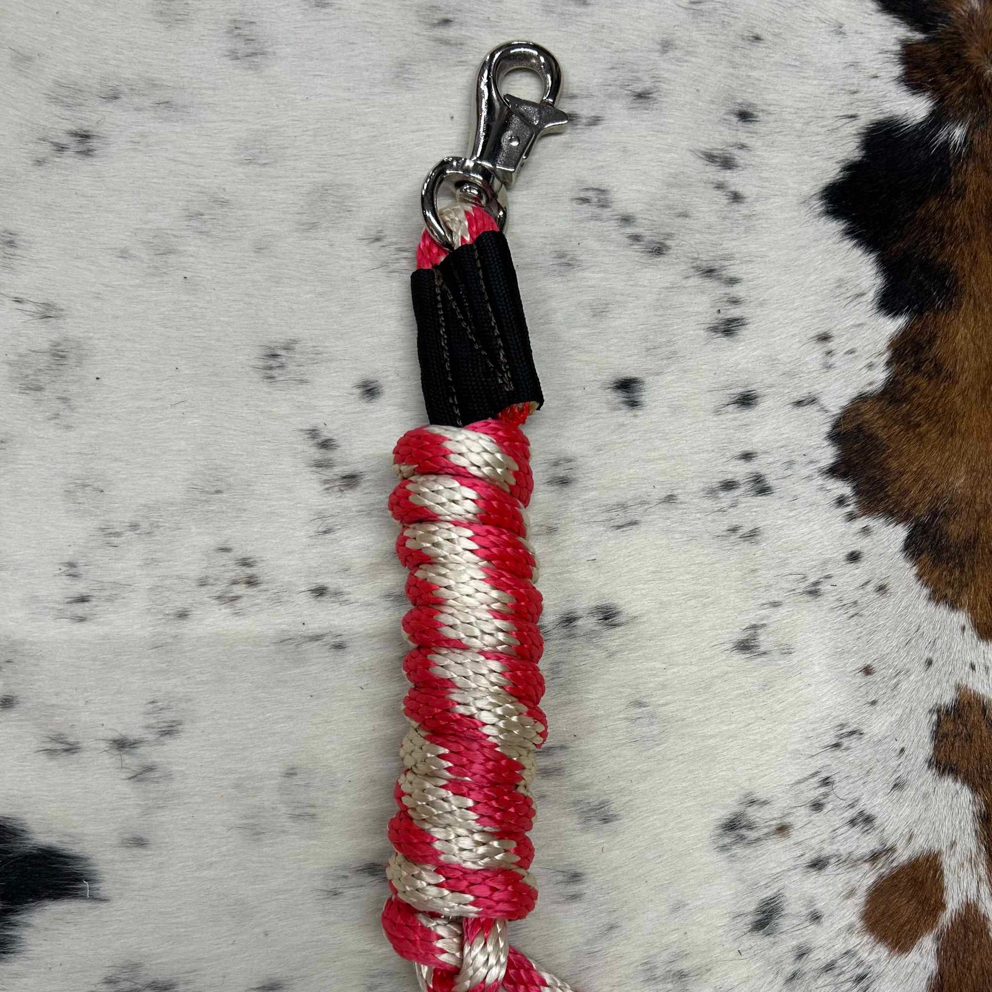 Poly Lead Rope Red & White