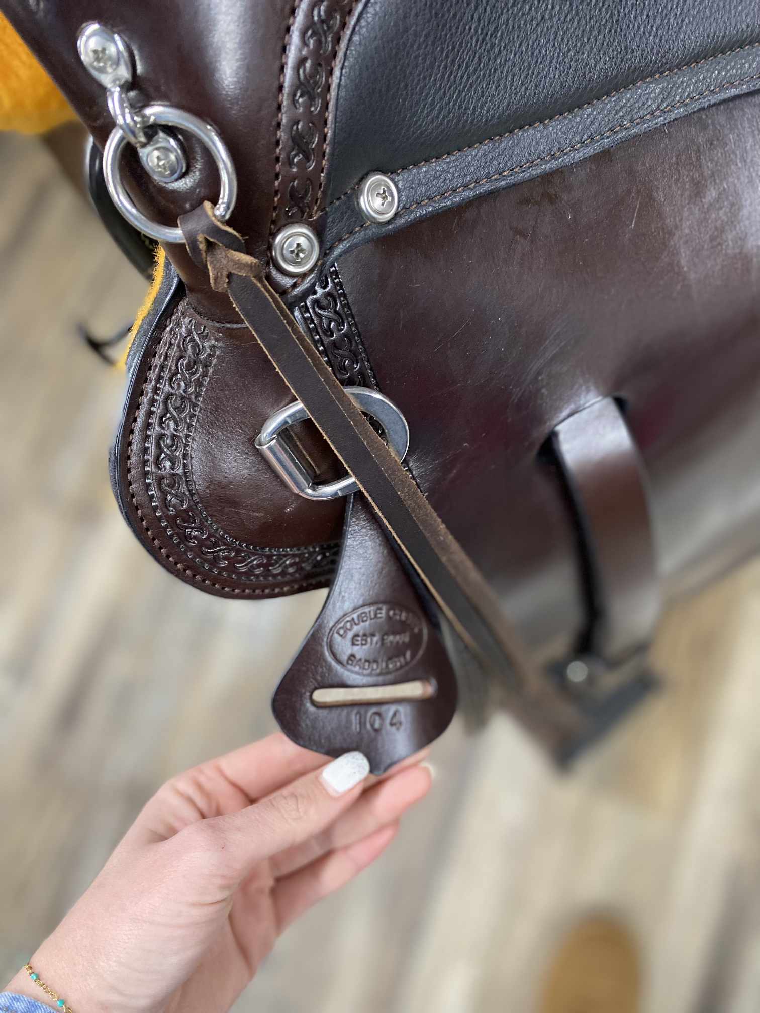 NEW Henry Miller Buena Vista 104 Handcrafted Custom Hornless Saddle 19"