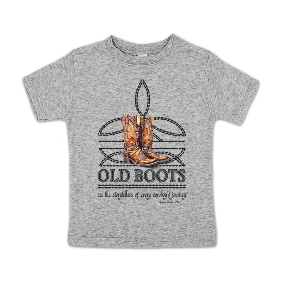 OLD BOOTS Cowboy Boot Stitch Toddler Western Tee