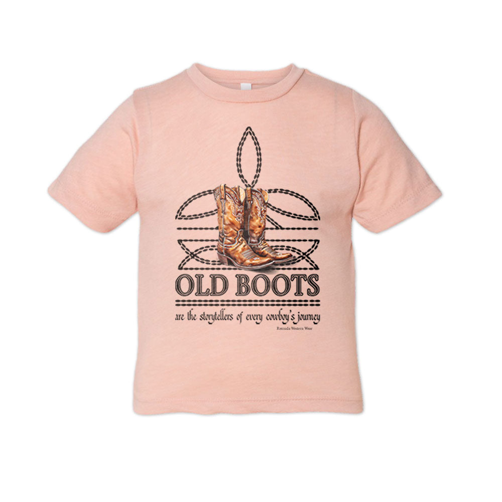 OLD BOOTS Cowboy Boot Stitch Toddler Western Tee