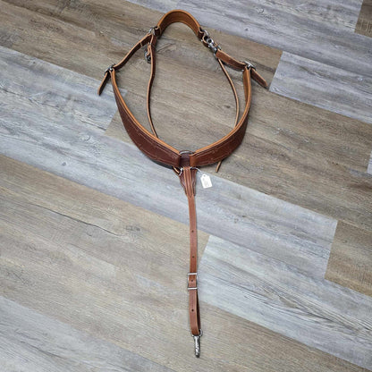 Schwartz Leather Barbed Wire Breast Collar - Assorted Colors