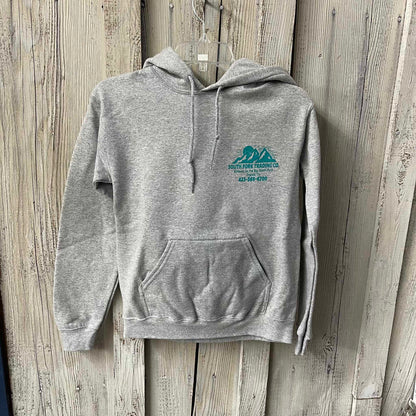 South Fork Trading Co Adult Unisex Western Pullover Hoodie Turquoise SFTC Logo